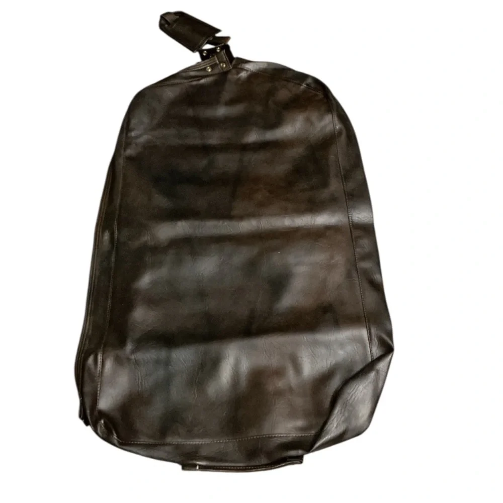 Authentic Abdalla designer vintage faux leather garment suit travel bag